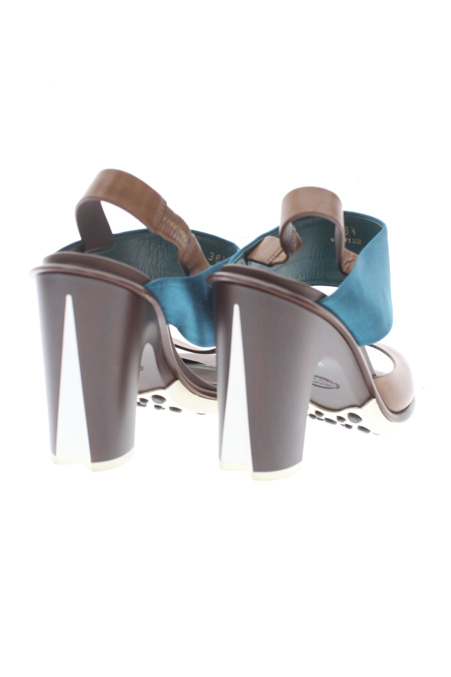 Sandalias tacon de Tod's de la talla 36, de color marrón de