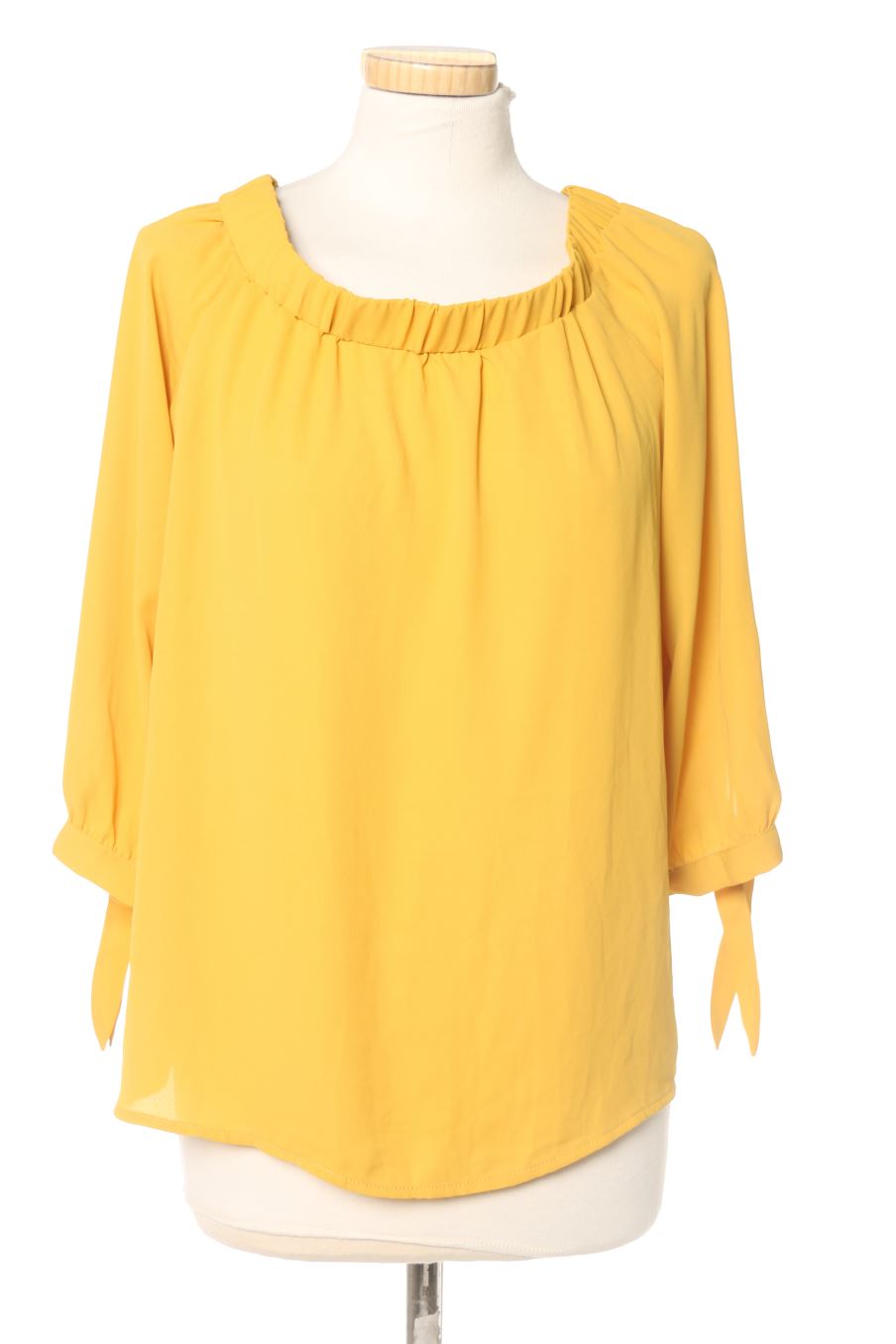 Blouse à manches longues Best Mountain de la taille L, de couleur moutarde