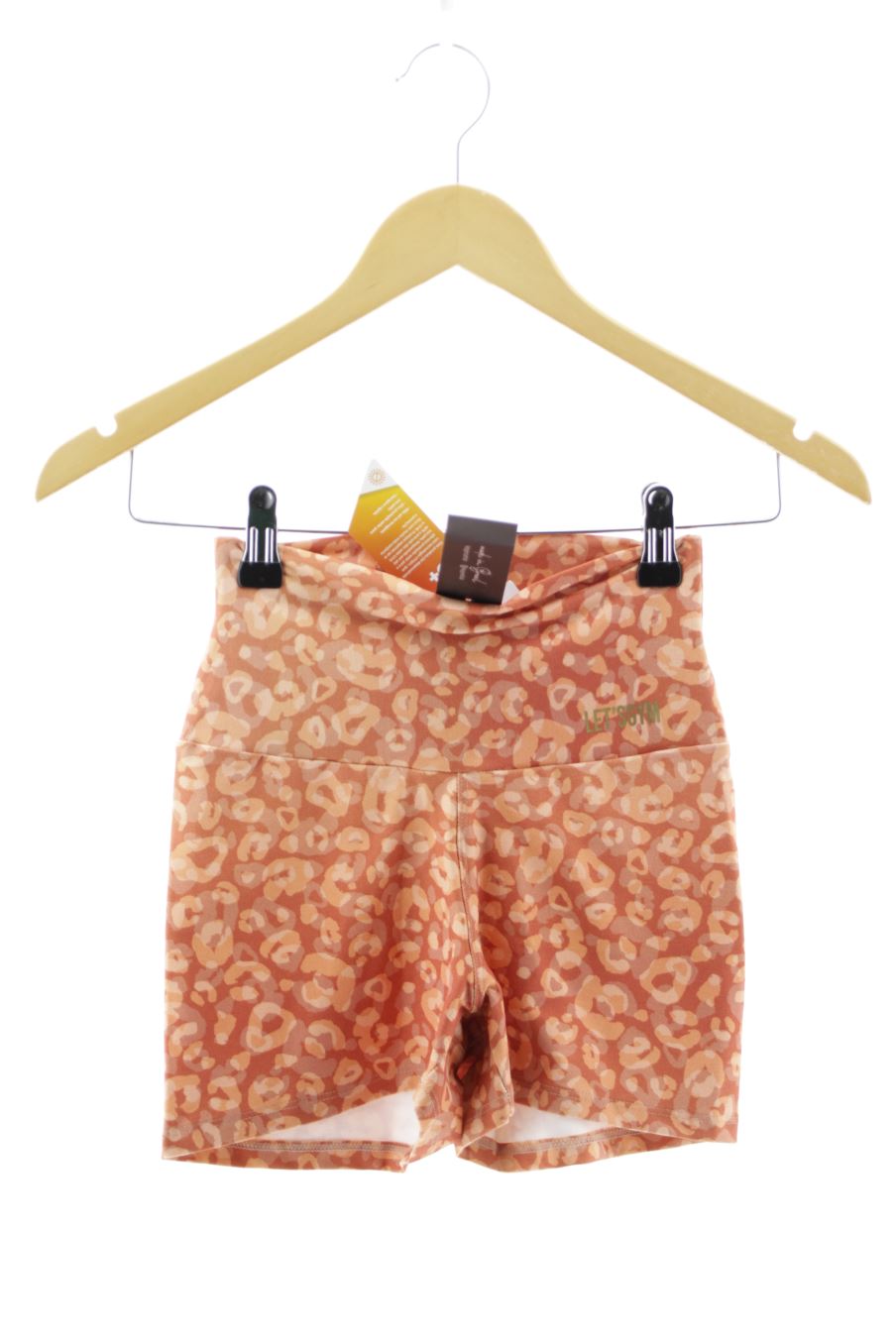 Pantalones cortos de deporte de LET'S GYM de la talla M, de color marrón