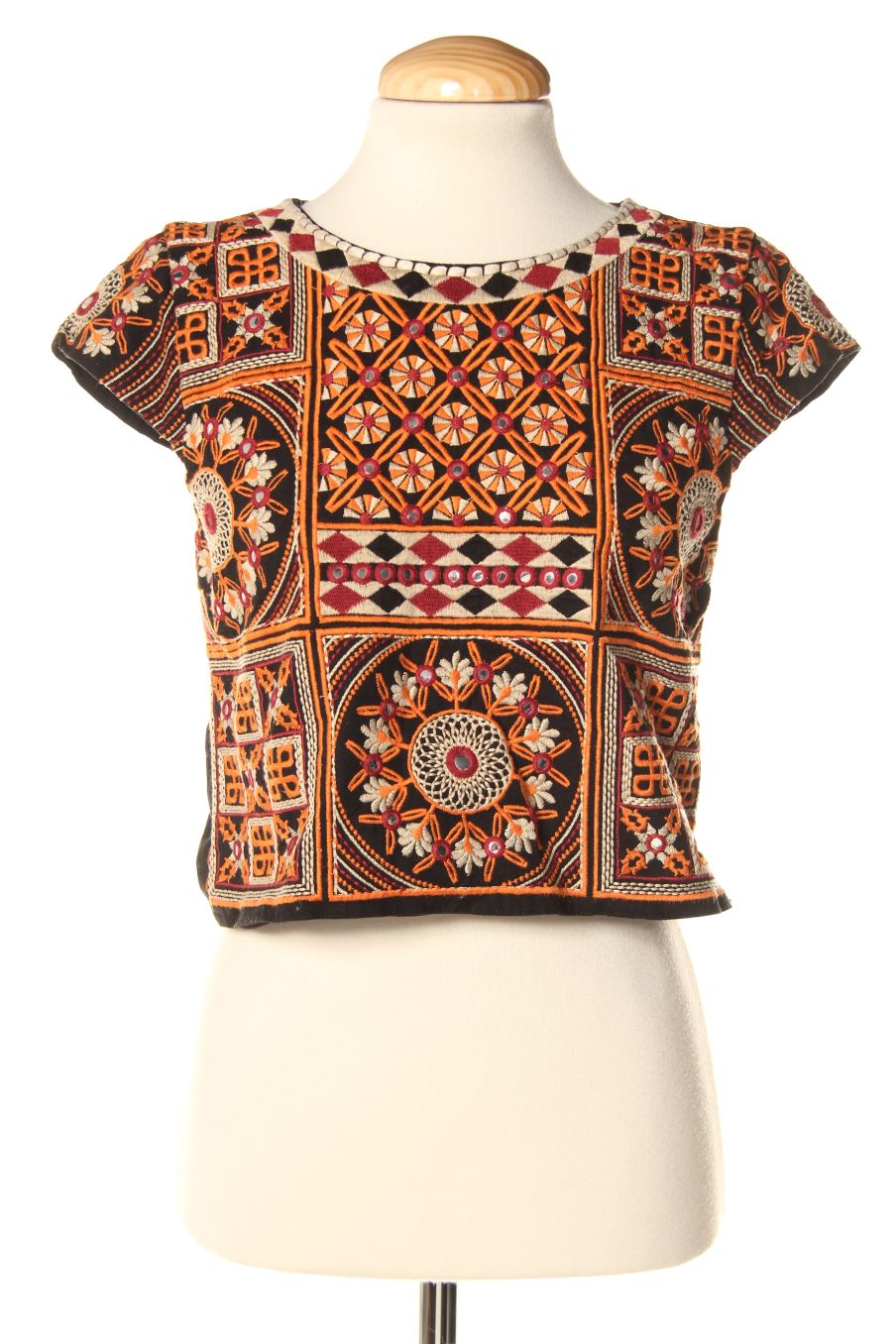 Blusa de manga corta de Pull & Bear de la talla M, de color estampado