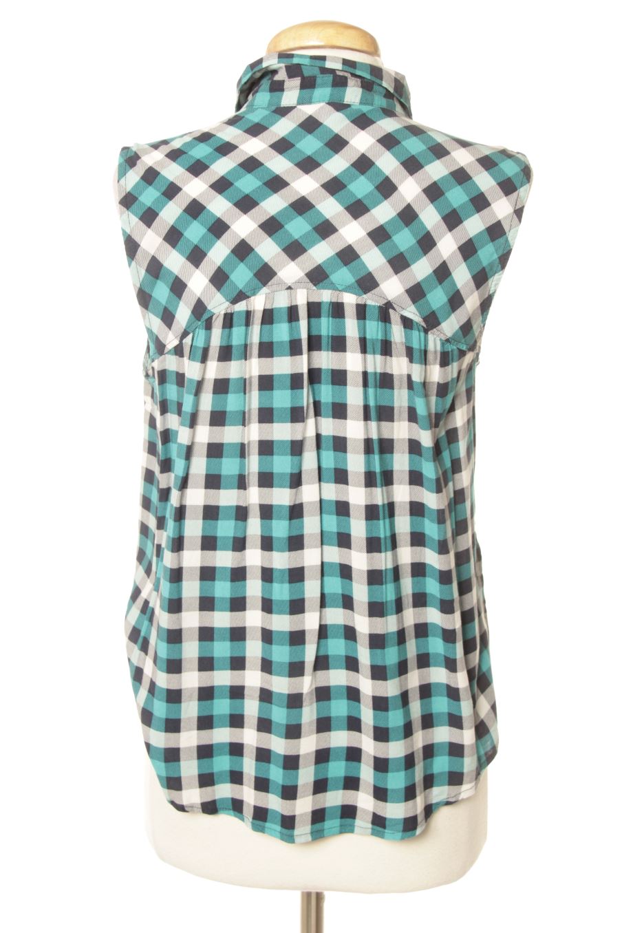 Ärmelloses Hemd von Bershka Größe M, Farbe Kariert, für