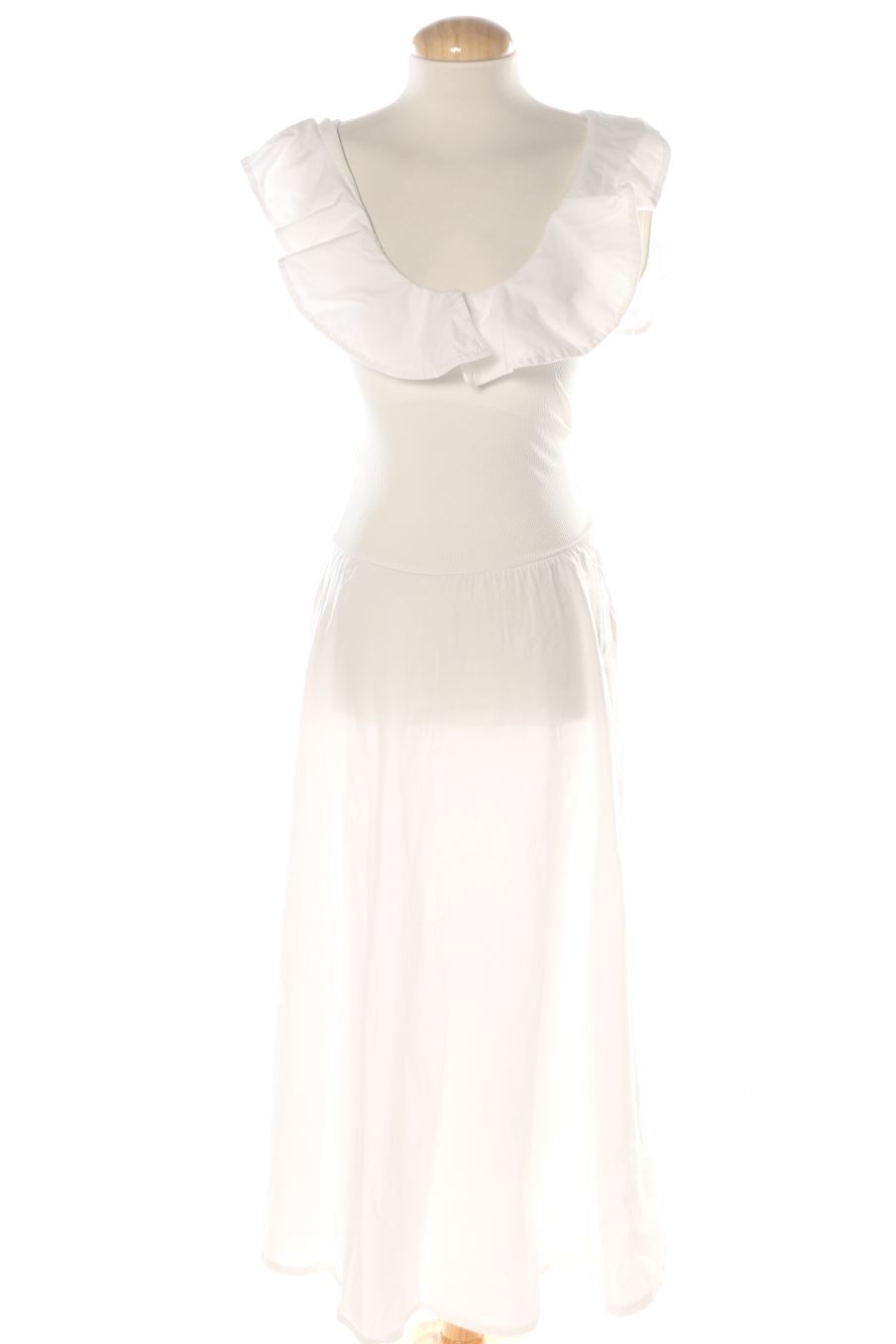 Robe casual copperose de la taille S, de couleur blanc