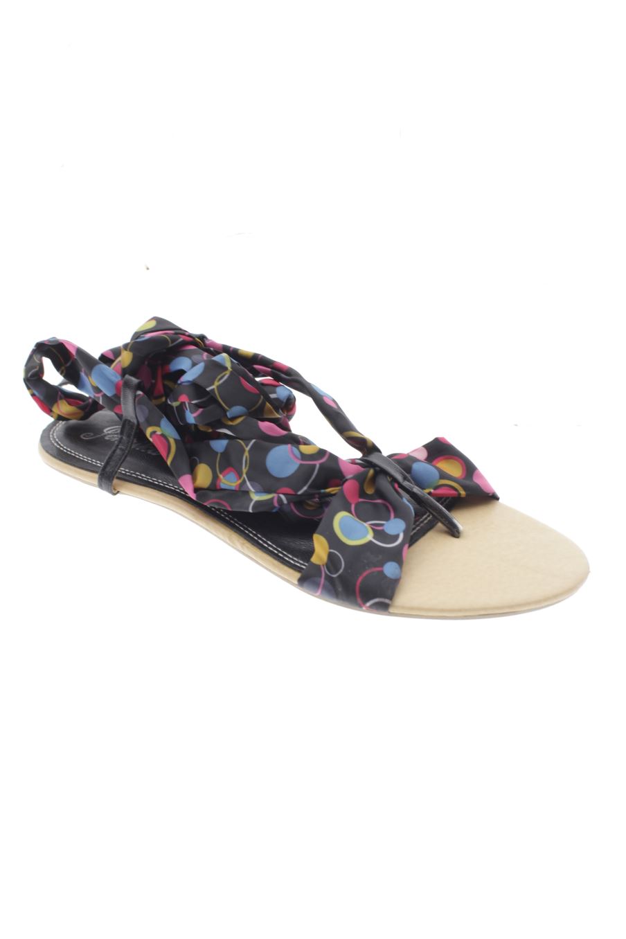 Sandalias planas de Jennika de la talla 40, de color estampado de