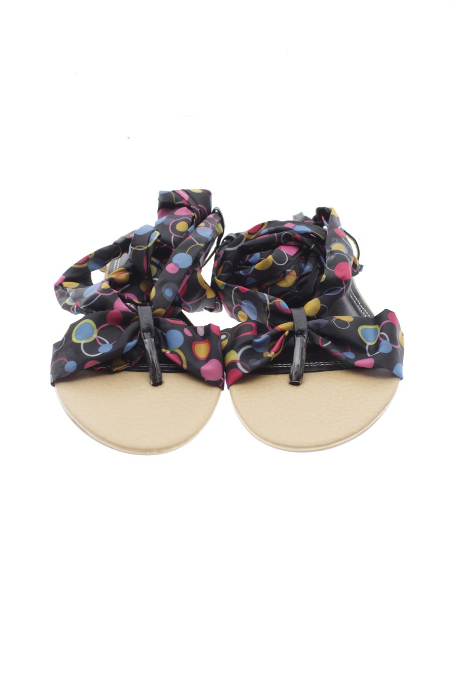 Sandalias planas de Jennika de la talla 40, de color estampado de