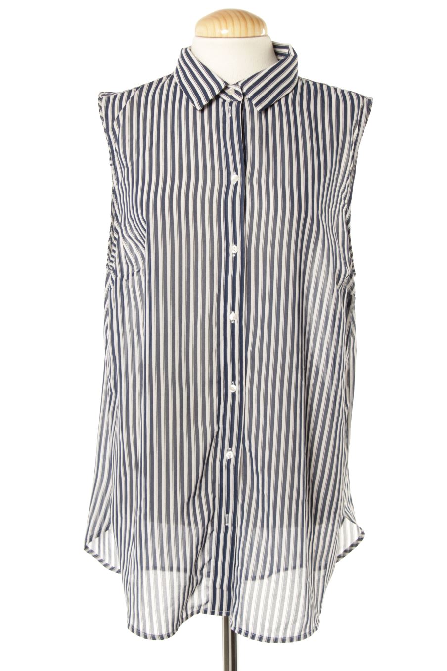 Camisa sin mangas de H&M de la talla 44, de color rayas