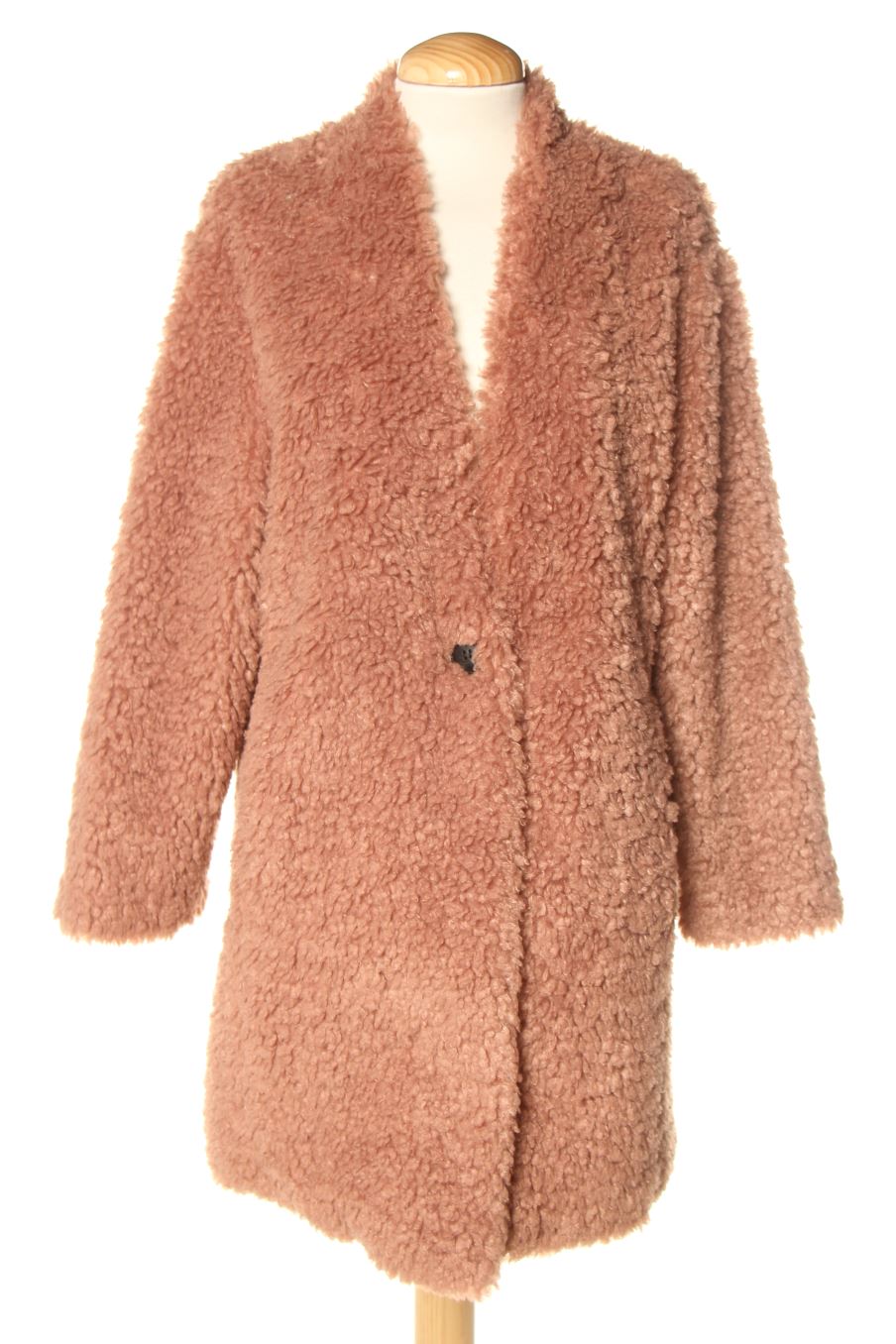 Manteau Zara de la taille S, de couleur rose de synthétique