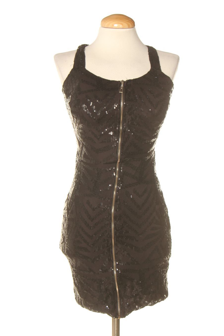 Aufwändiges Kleid von Made in italy Größe XS, Farbe Schwarz, für
