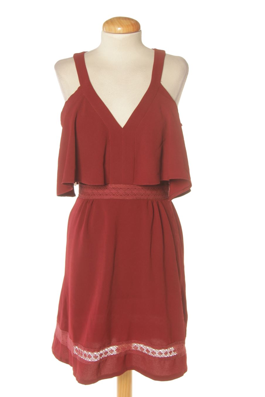 Vestido casual de OPULLENCE de la talla S, de color burdeos