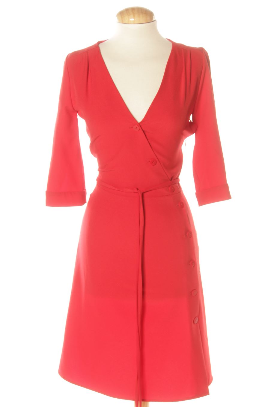 Einfaches Kleid von Fórmula Joven Größe 36, Farbe Rot, für