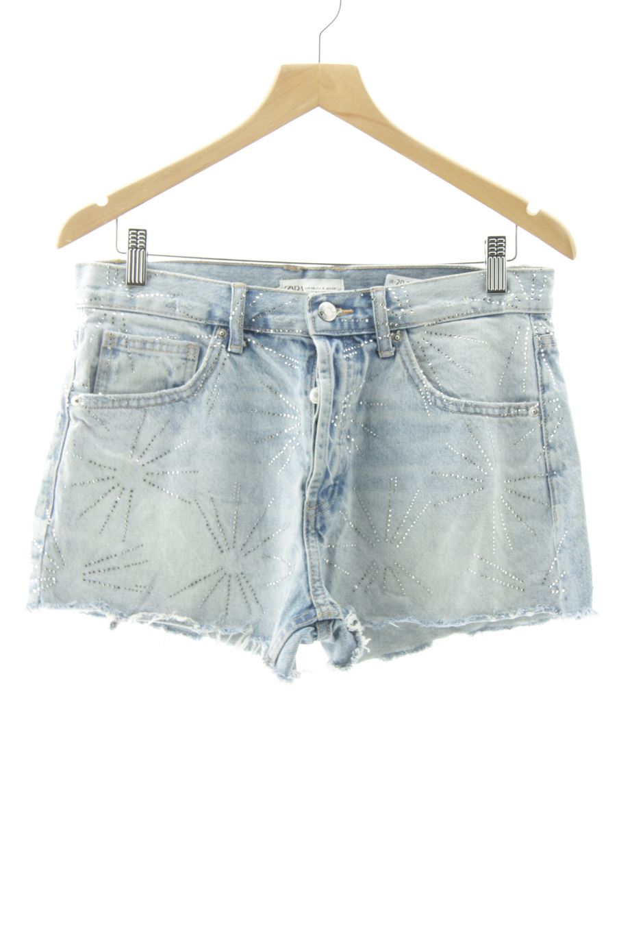 Pantalón corto de Zara de la talla M, de color azul