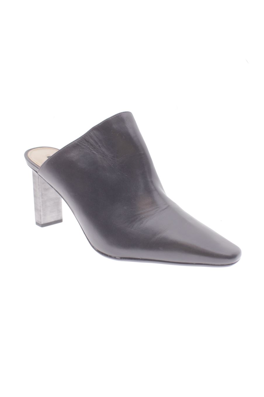 Sandalias tacon de Mango de la talla 41, de color negro de
