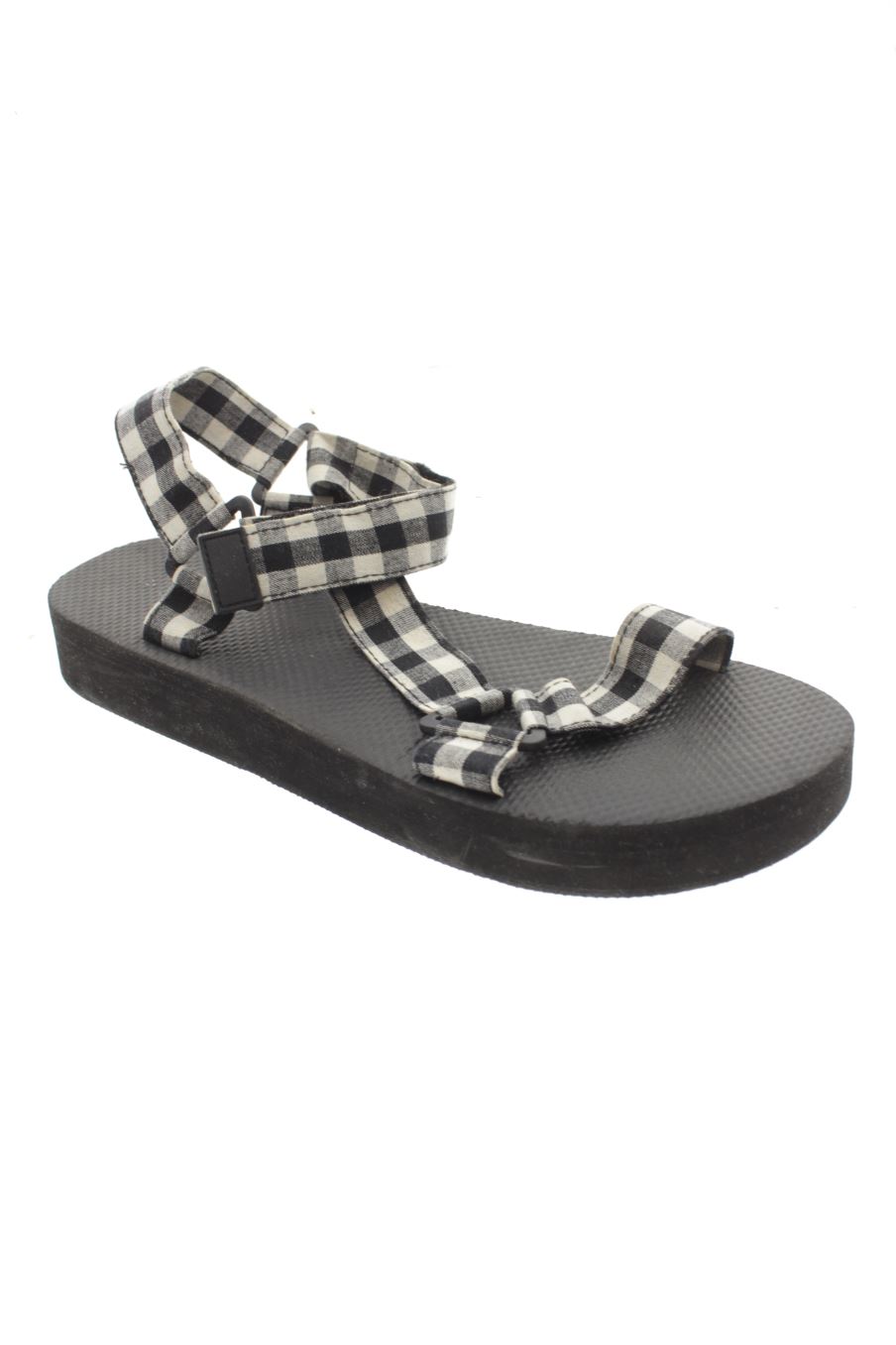 Sandalias planas de Unit de la talla 39, de color cuadros de