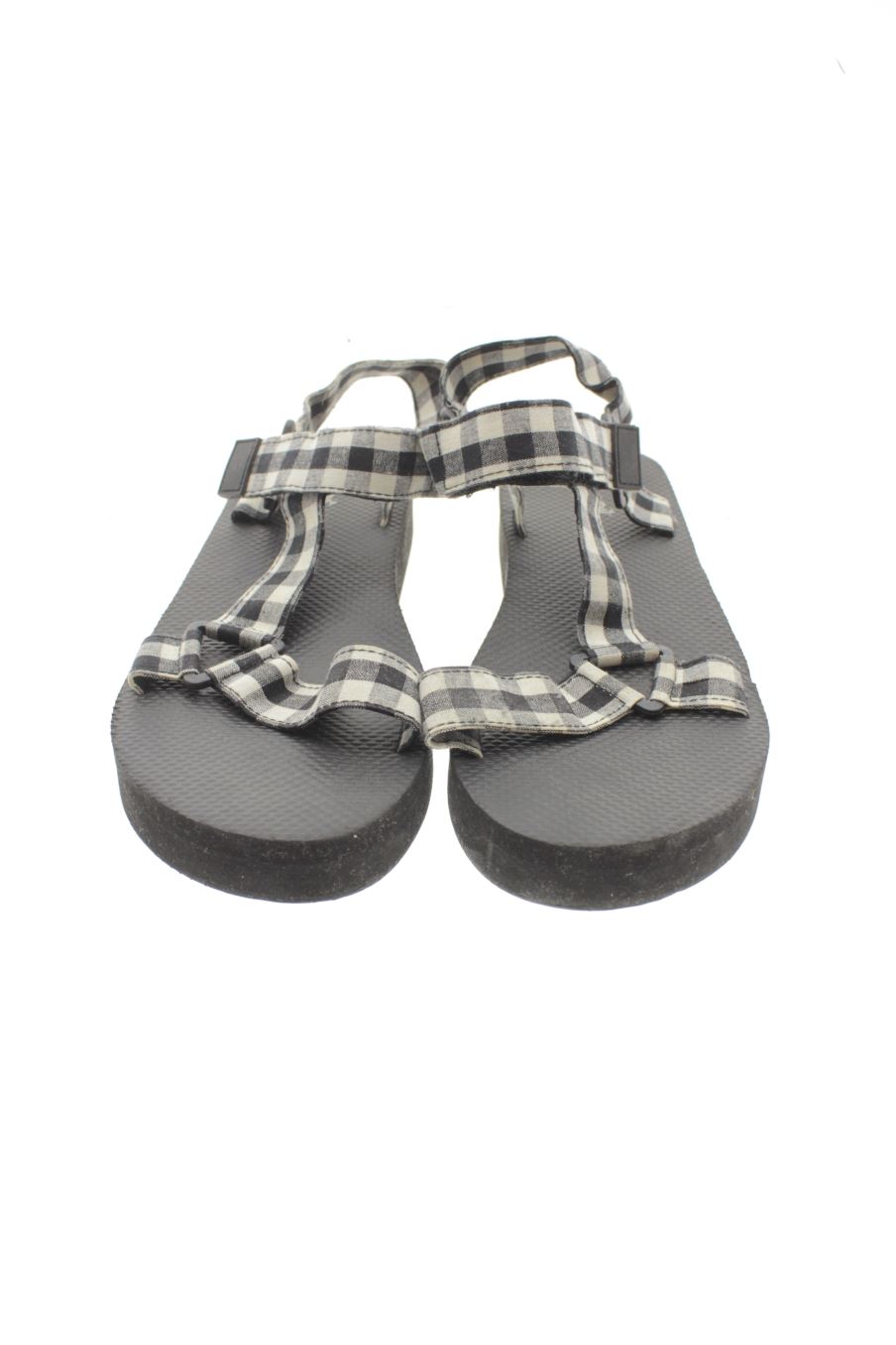 Sandalias planas de Unit de la talla 39, de color cuadros de