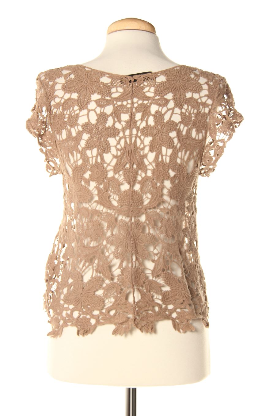 Blusa de manga corta de Lautinel de la talla S, de color marrón