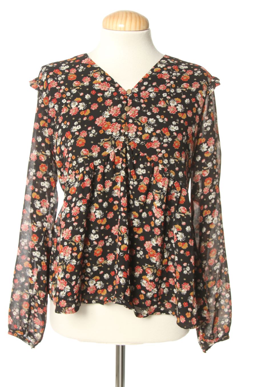 Blouse à manches longues Peace n`love de la taille S, de couleur fleurs