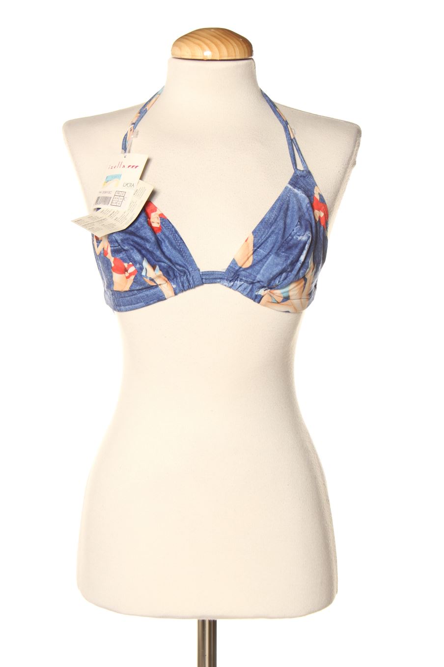 Parte superior de bikini de ISELLA (BAÑADOR) de la talla 40, de color estampado