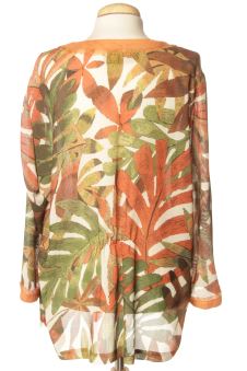 Blusa a maniche lunghe L Carmela Rosso