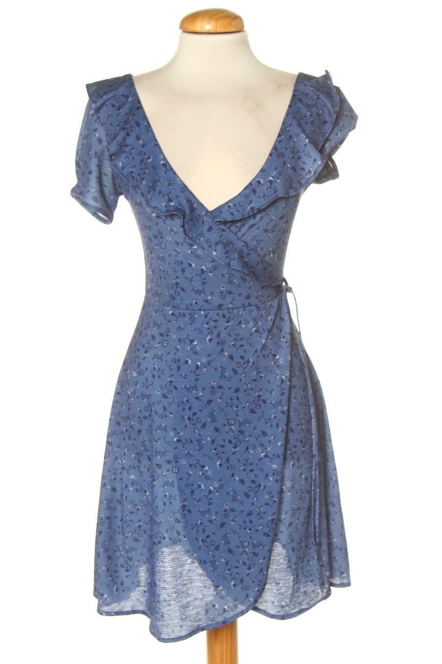 Robe casual Springfield de la taille XS, de couleur bleu