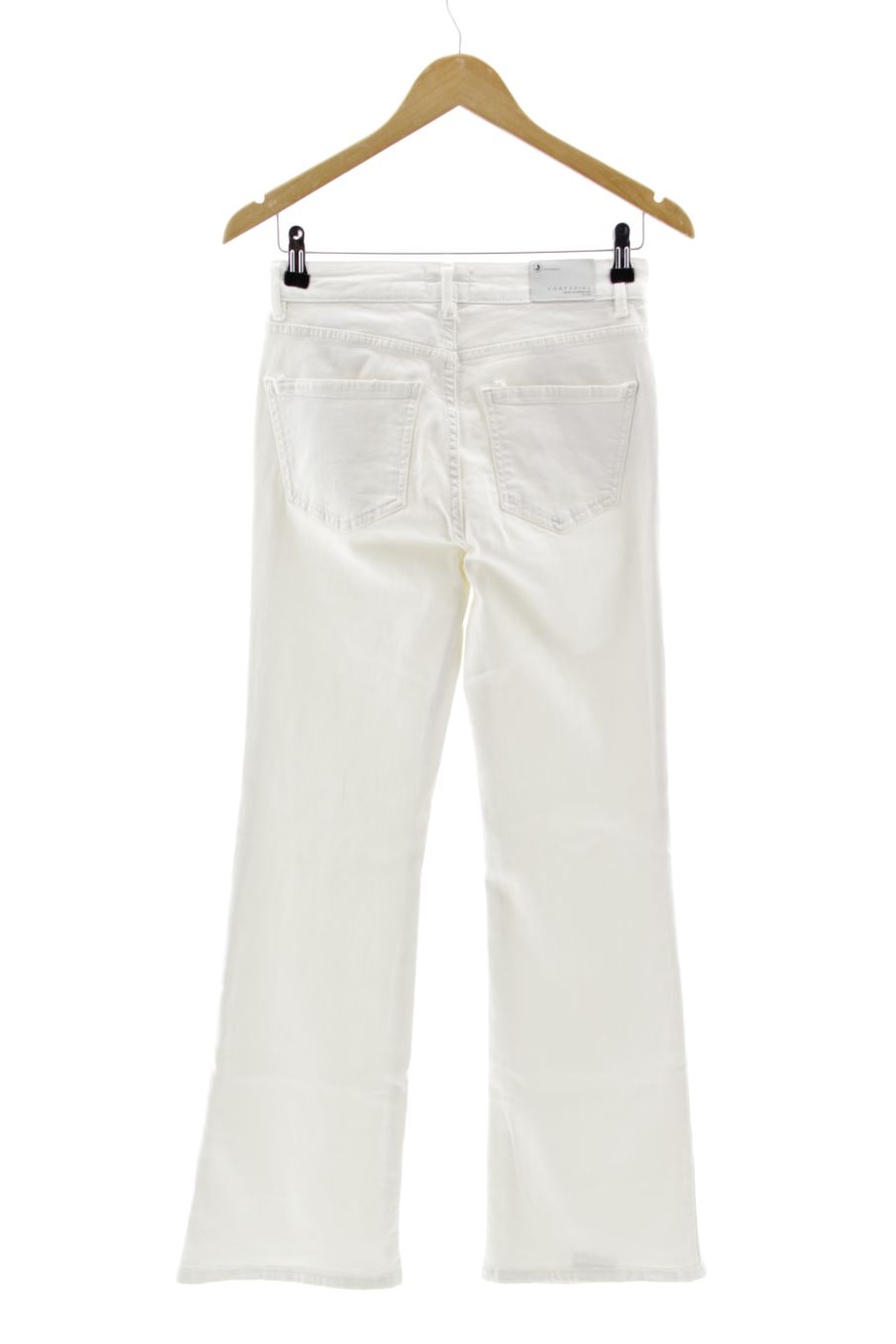 Jeans Cortefiel de la taille 38, de couleur blanc de denim