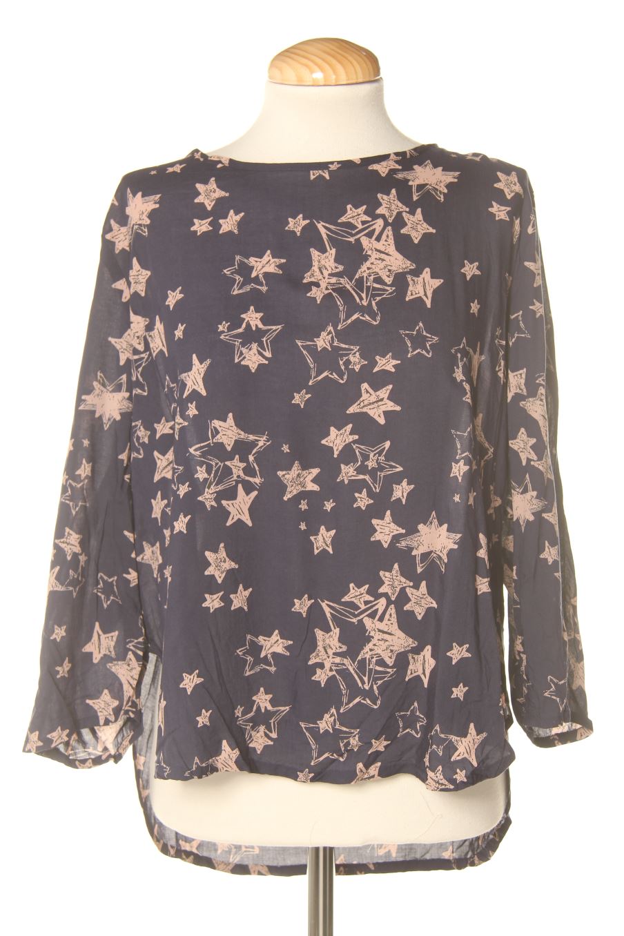 Blouse à manches longues Gina Benotti de la taille M, de couleur bleu marine