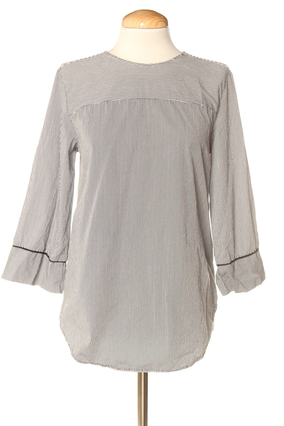 Blouse à manches longues Zara de la taille S, de couleur rayures