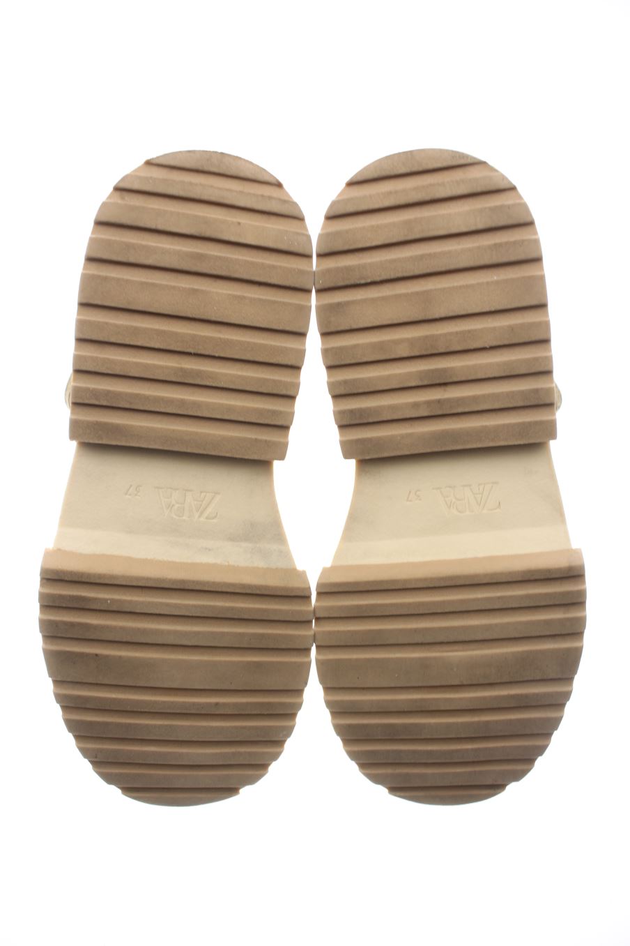 Botines de Zara de la talla 37, de color marrón de
