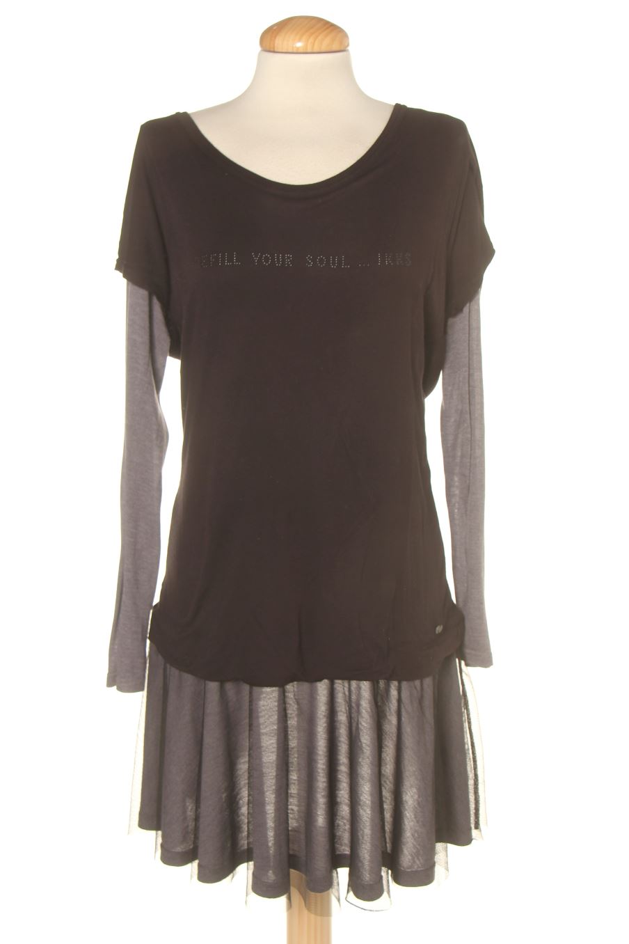 Robe casual Ikks de la taille L, de couleur noir