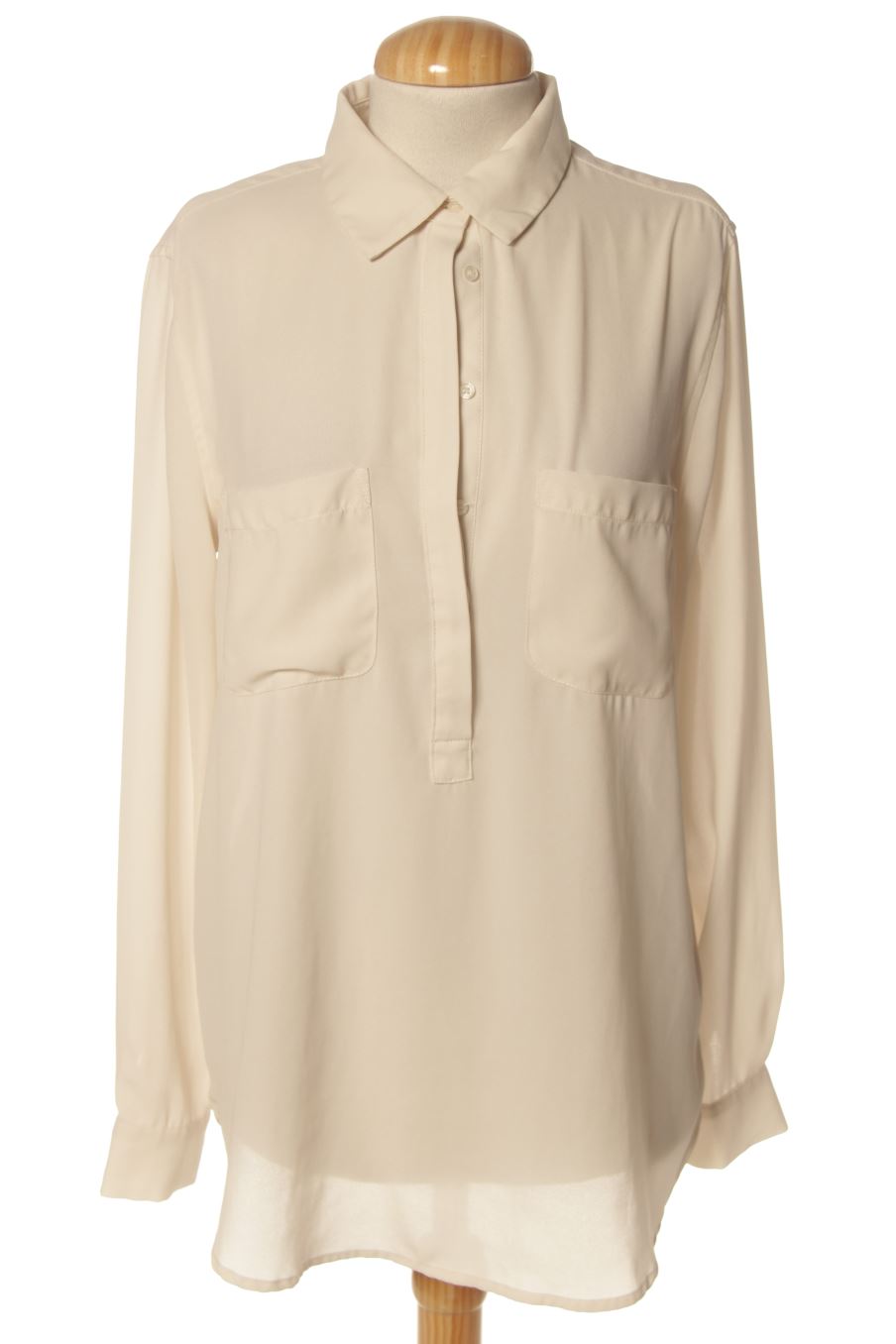 Blouse à manches longues Trucco de la taille M, de couleur beige