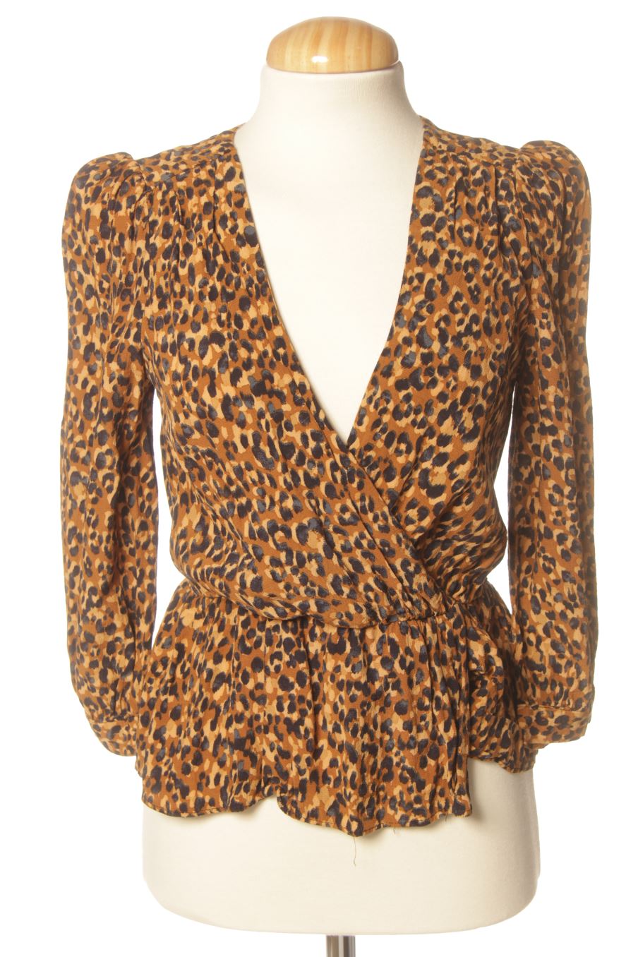 Blusa a maniche lunghe de Zara de la talla XS, de color stampa animalier