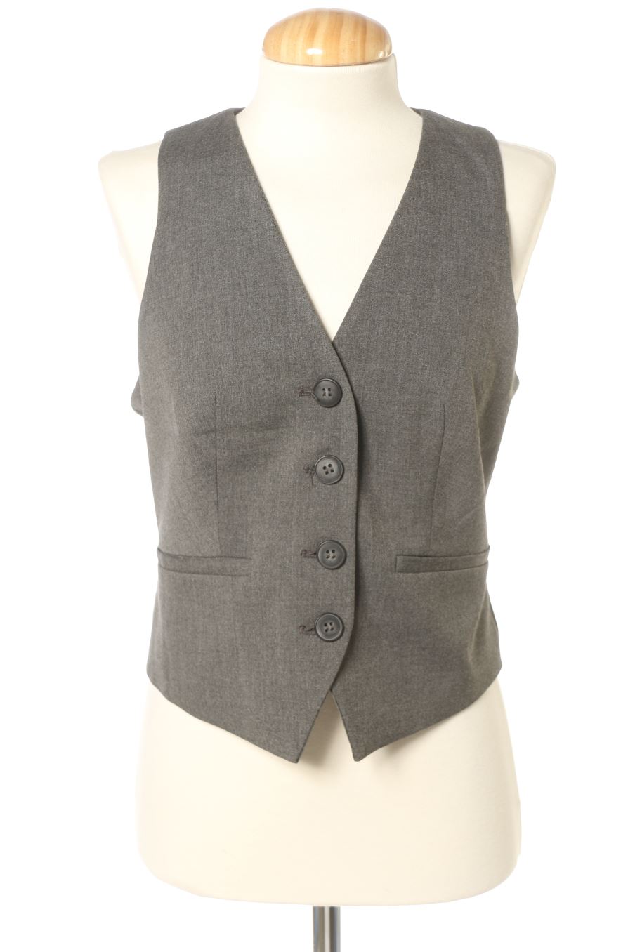 Boléro sans manches Zara de la taille XS, de couleur gris