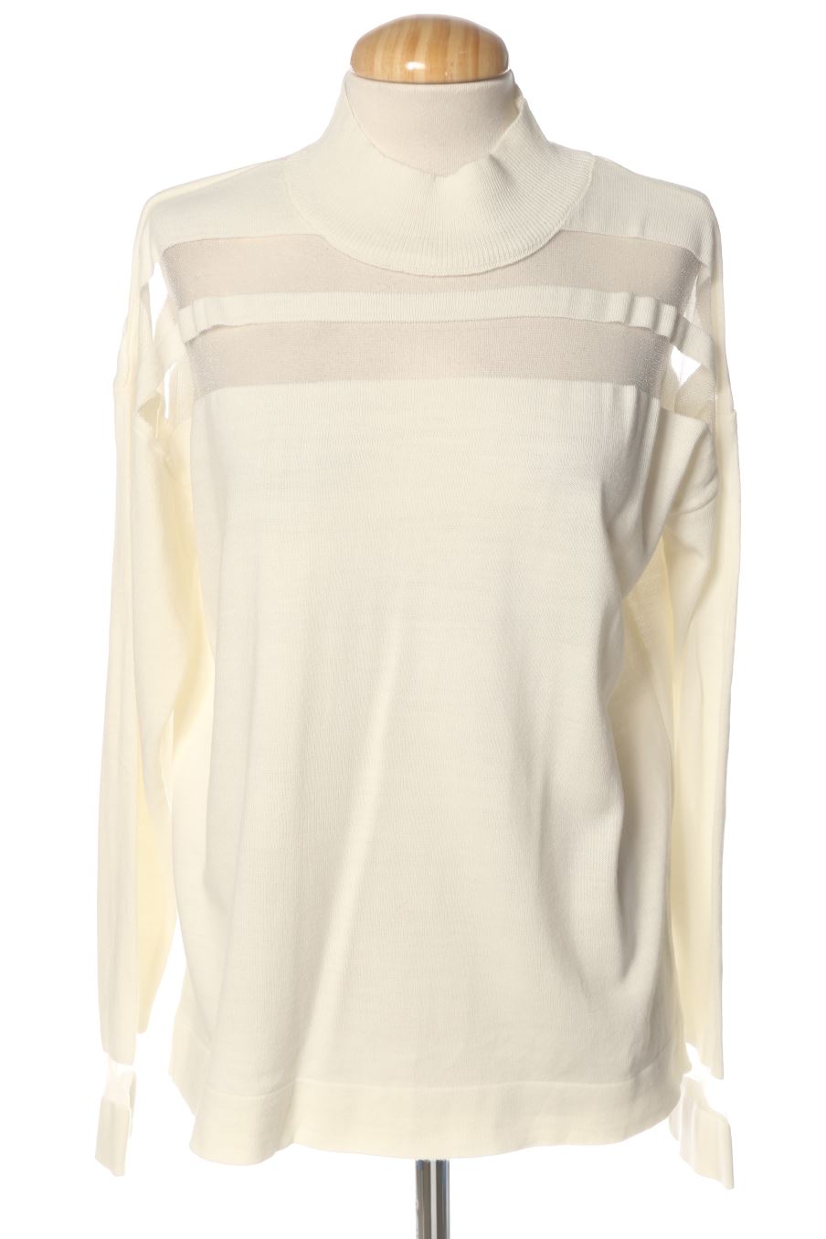 Pull TRENDYOL de la taille L, de couleur blanc