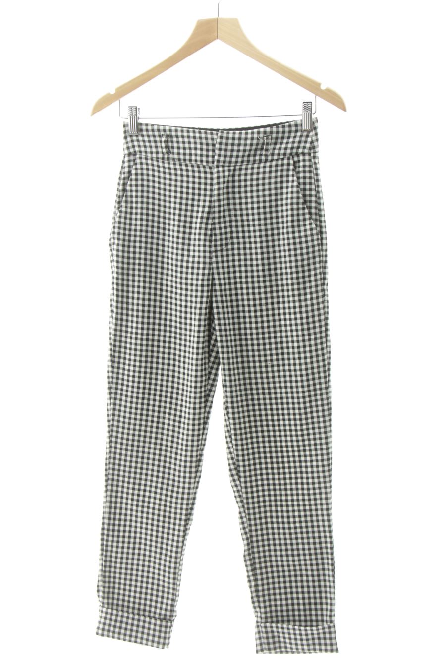 Pantalon Stradivarius de la taille 34, de couleur carreaux