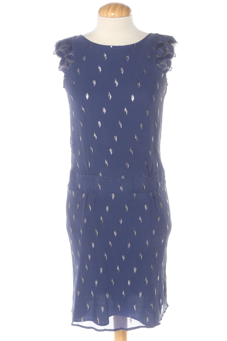 Vestido casual de One step de la talla 34, de color azul de seda