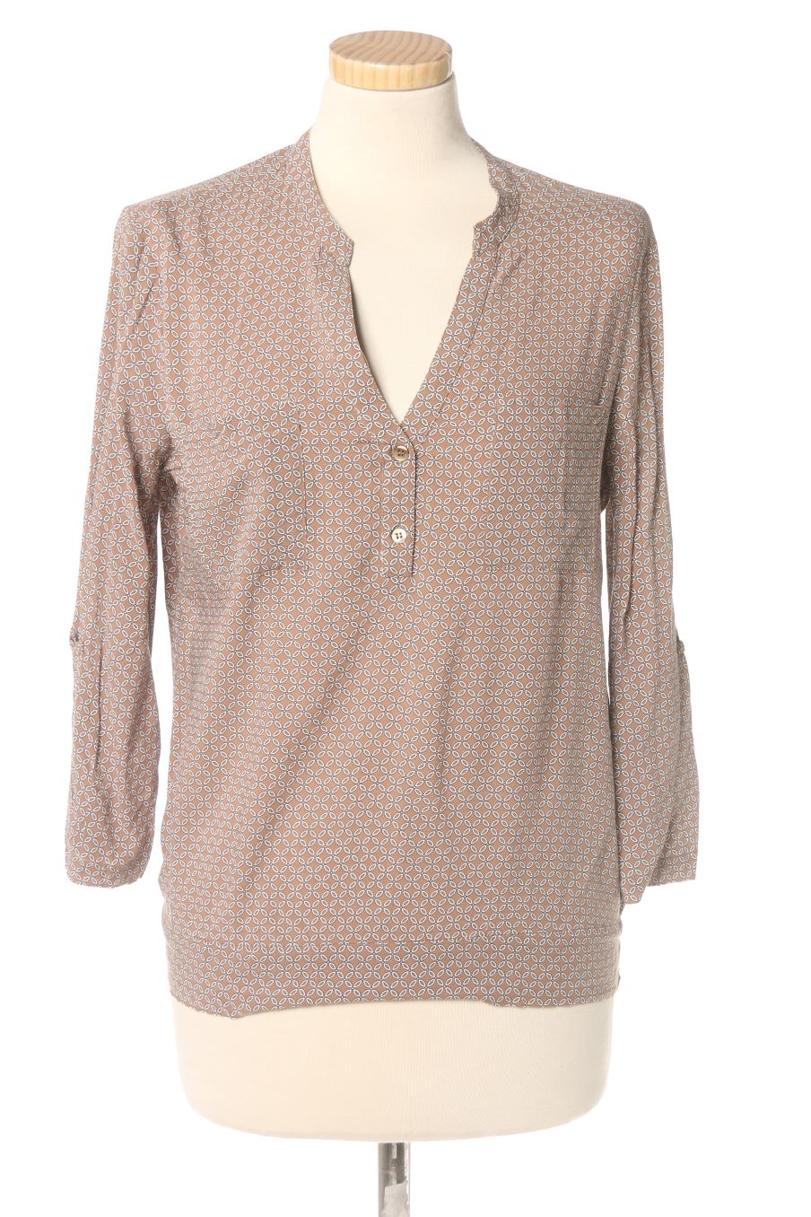Blouse à manches longues JBC de la taille 38, de couleur marron