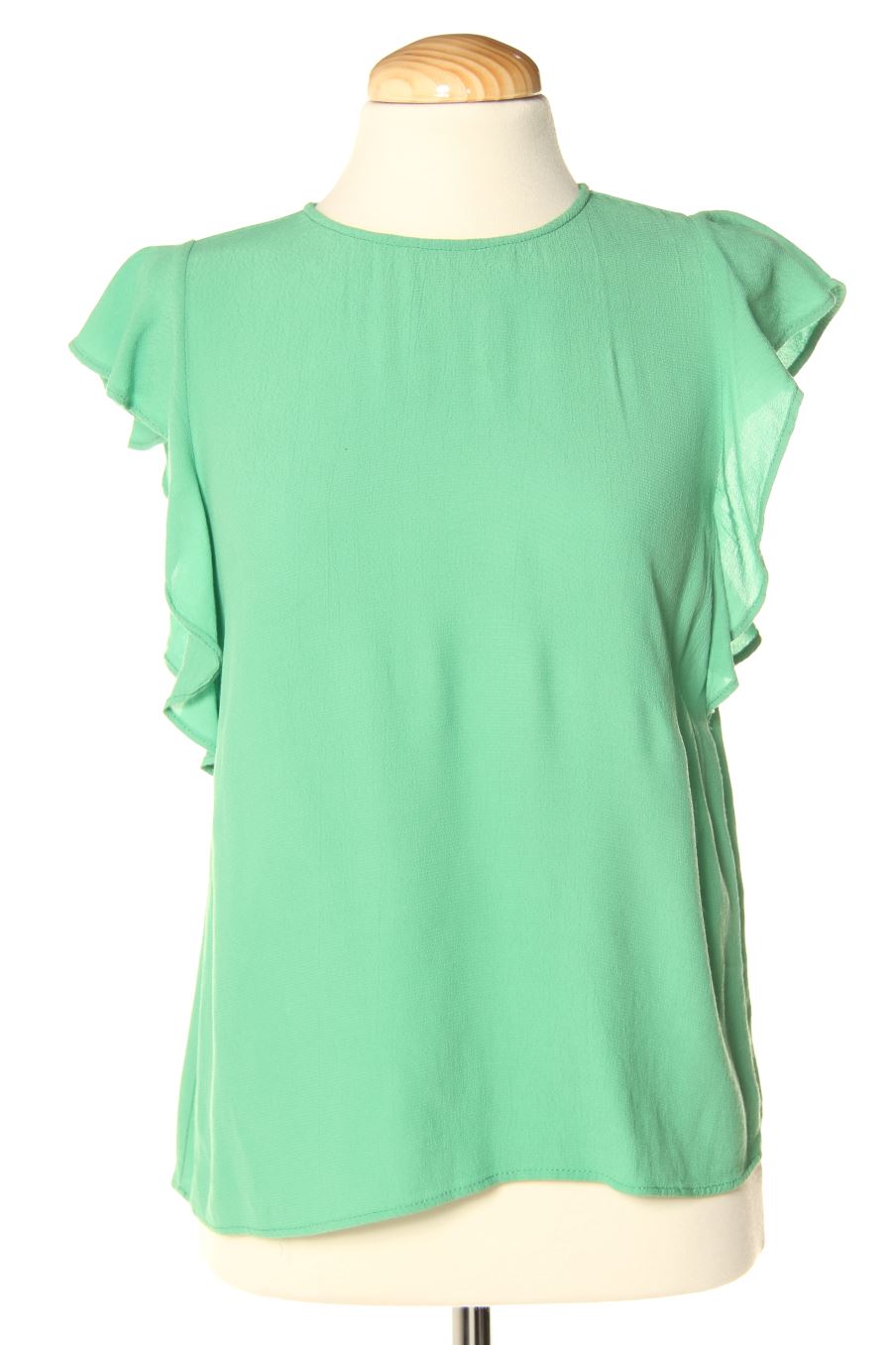 Blouse à manches courtes Stradivarius de la taille M, de couleur vert