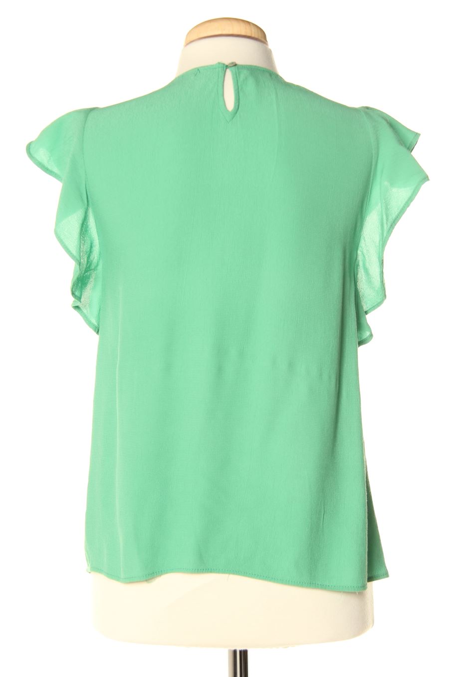 Blouse à manches courtes Stradivarius de la taille M, de couleur vert