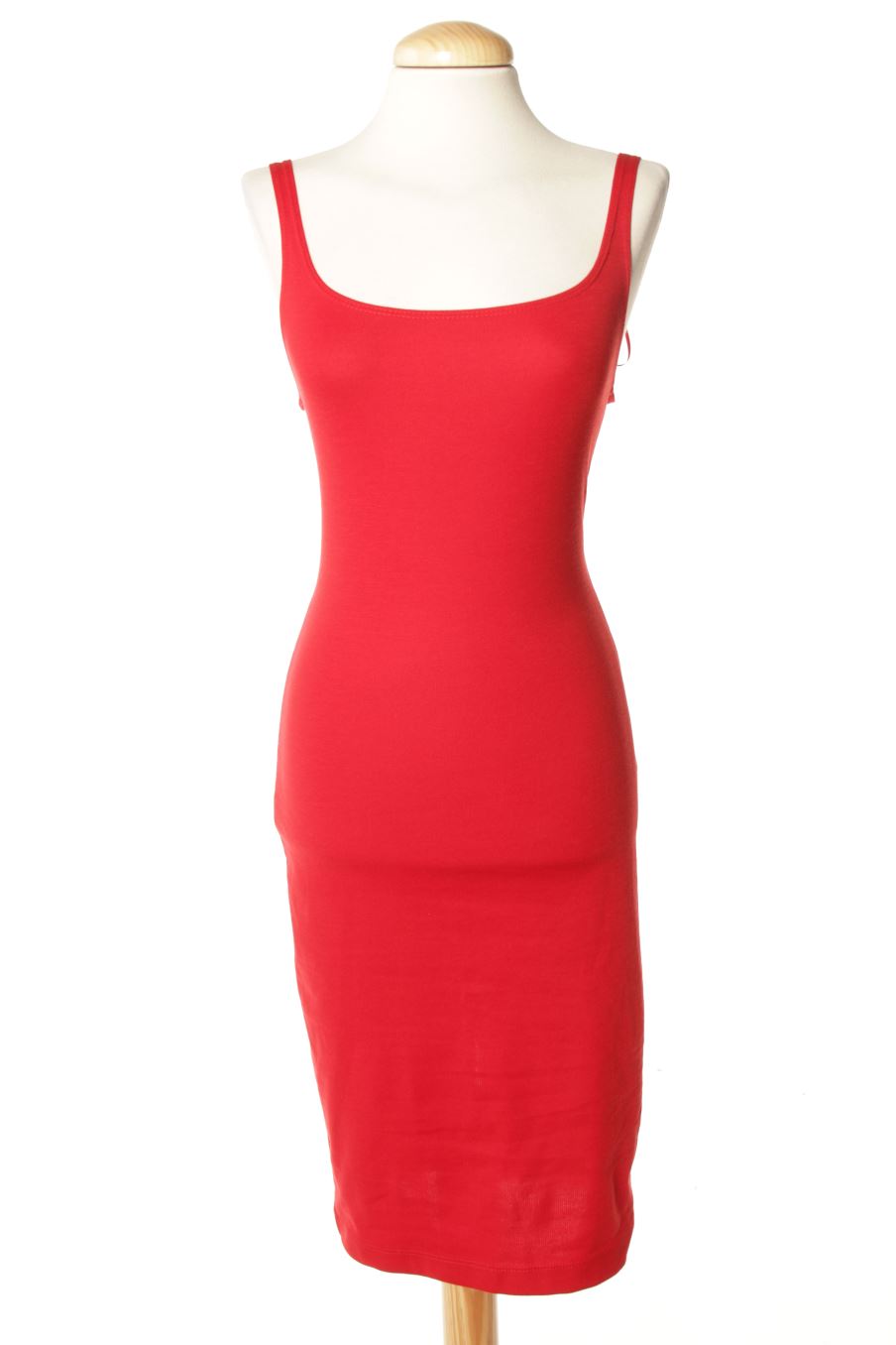 Vestido casual de Zara de la talla M, de color rojo