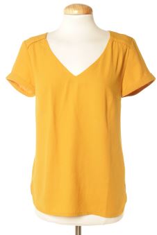 Blouse à manches courtes 34 Camaieu, photo 1 sur 2