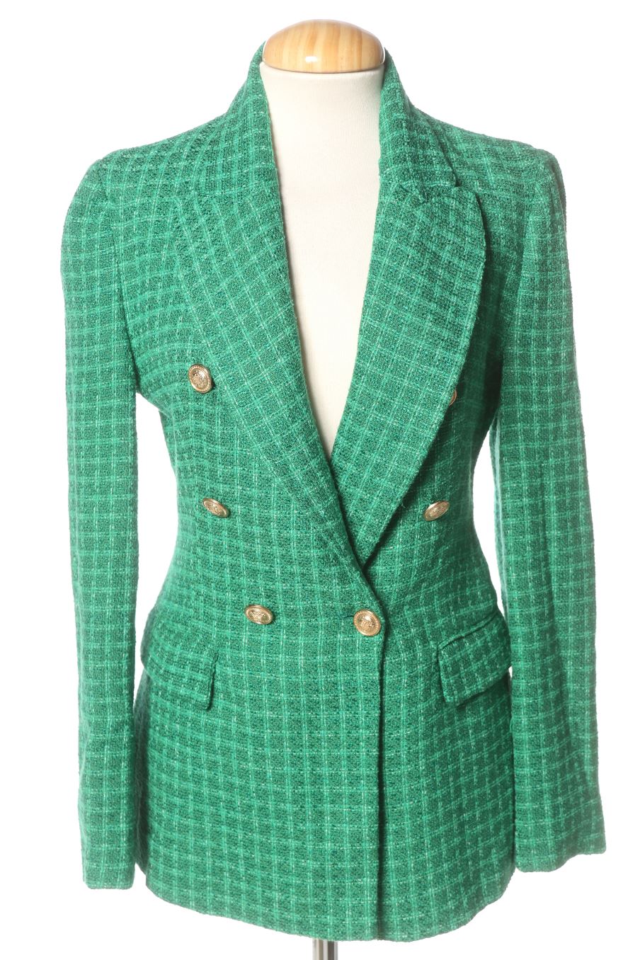 Blazer de Zara de la talla XS, de color verde