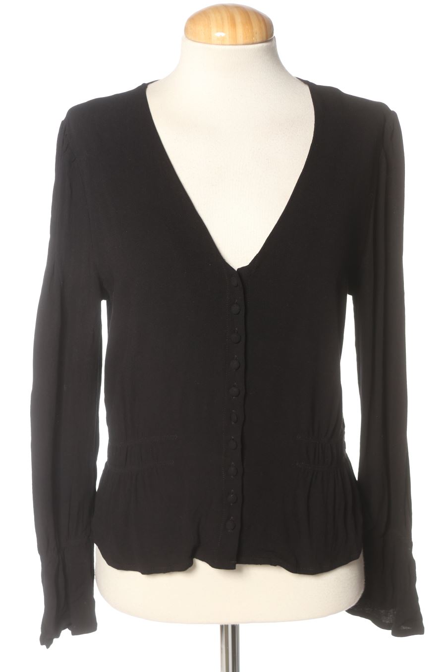 Blouse à manches longues Even&Odd de la taille S, de couleur noir