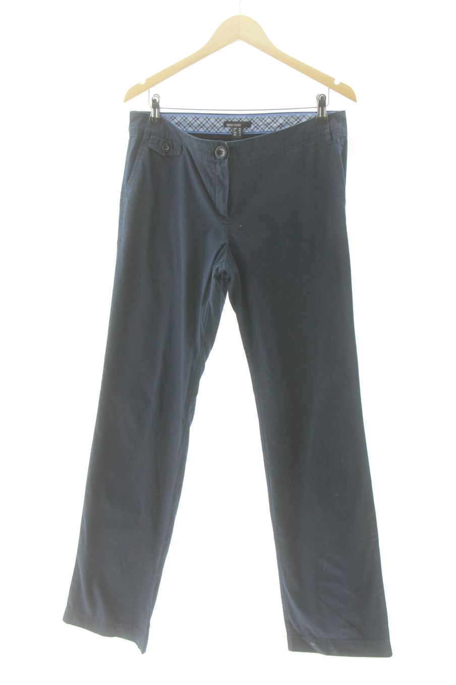 Pantalon Mango de la taille 42, de couleur bleu marine