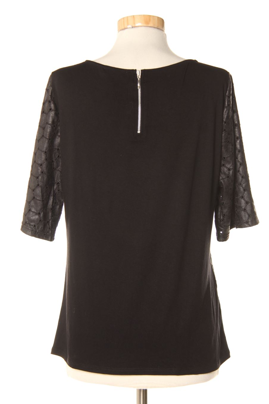 Blouse à manches courtes Promod de la taille S, de couleur noir