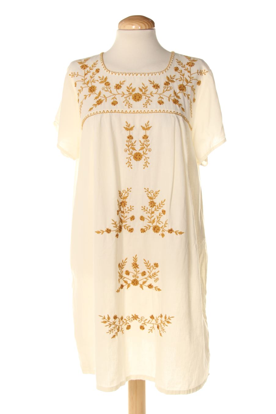 Robe casual Mango de la taille L, de couleur blanc