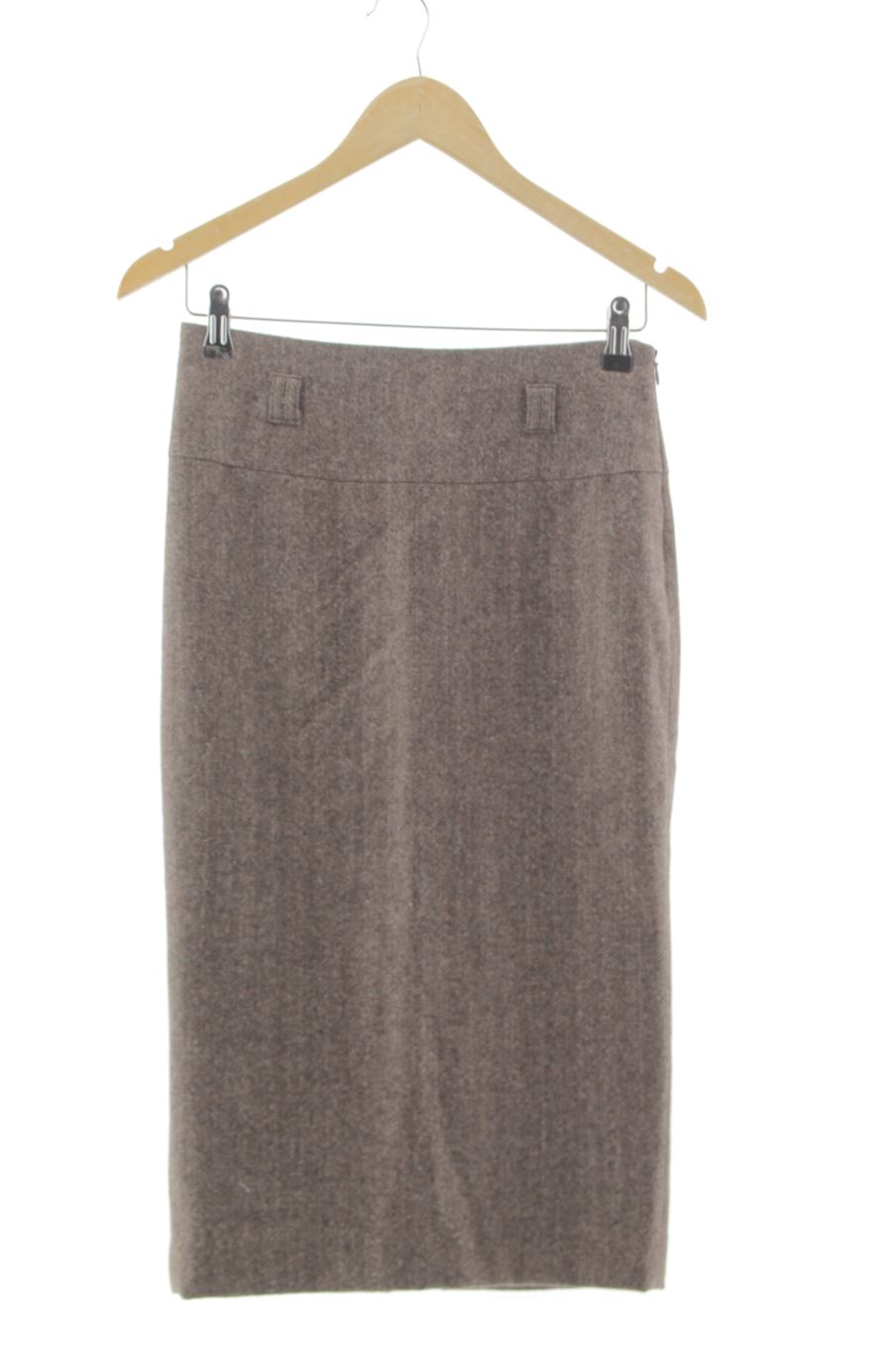 Gonne de Zara de la talla XS, de color marrone