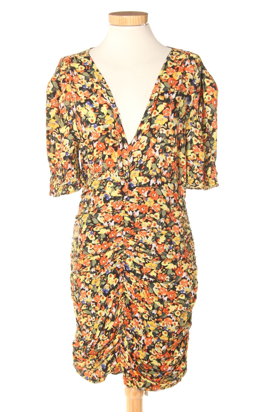 Robe casual Pull & Bear de la taille XL, de couleur fleurs