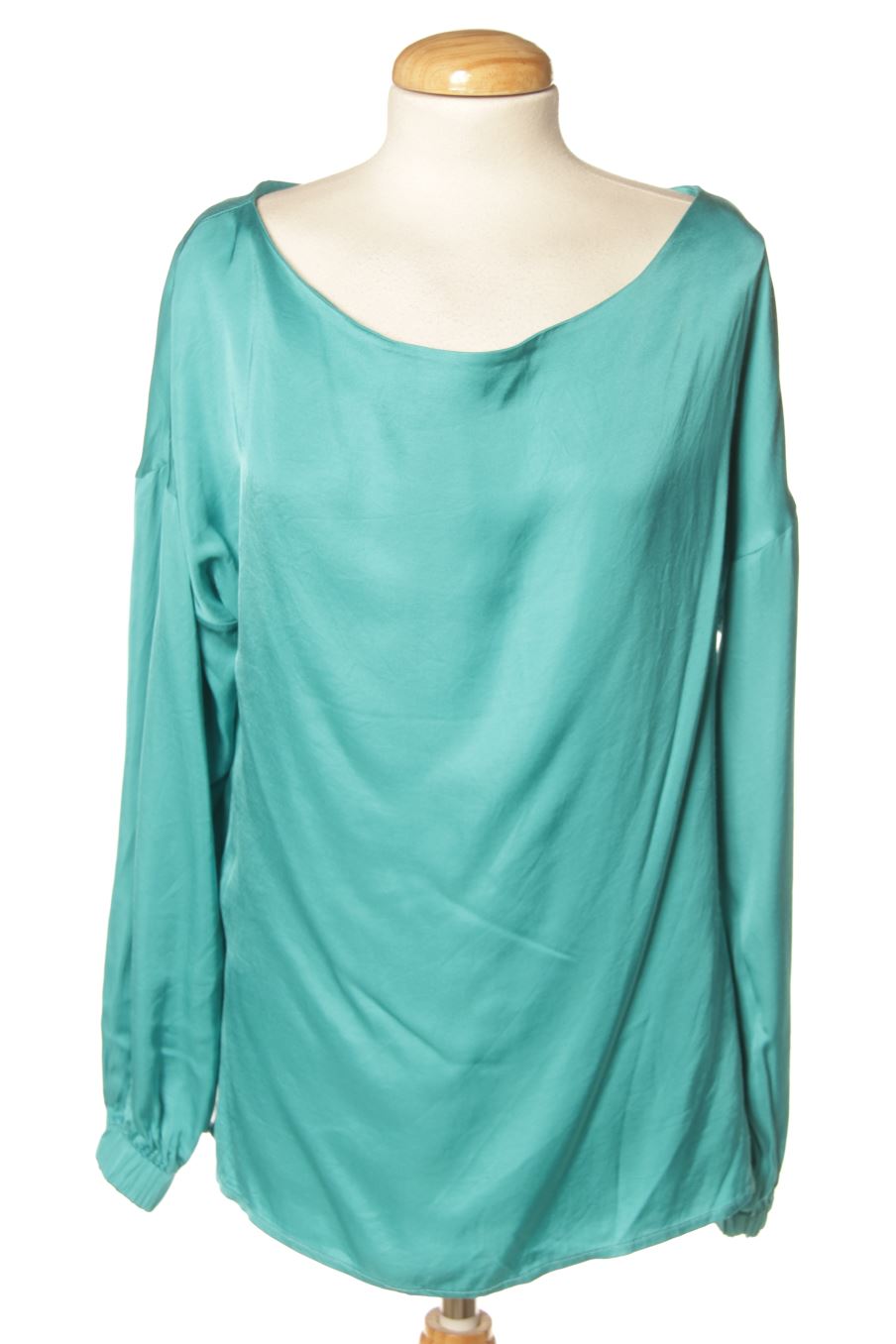 Blusa de manga larga de 7 senses by Andreea Raicu de la talla 36, de color turquesa