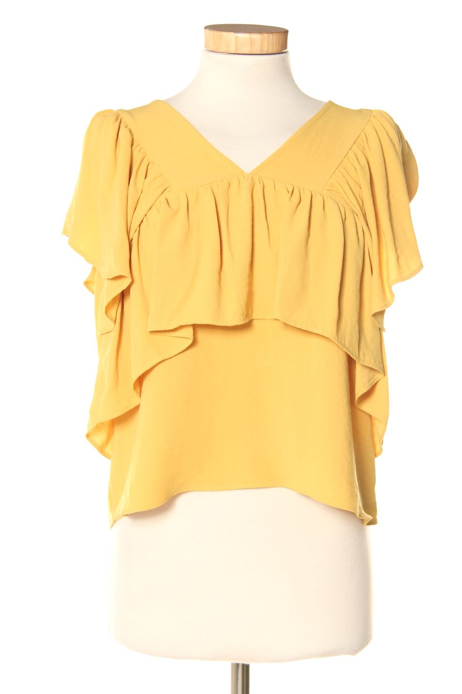Blouse à manches courtes Fórmula Joven de la taille 40, de couleur jaune