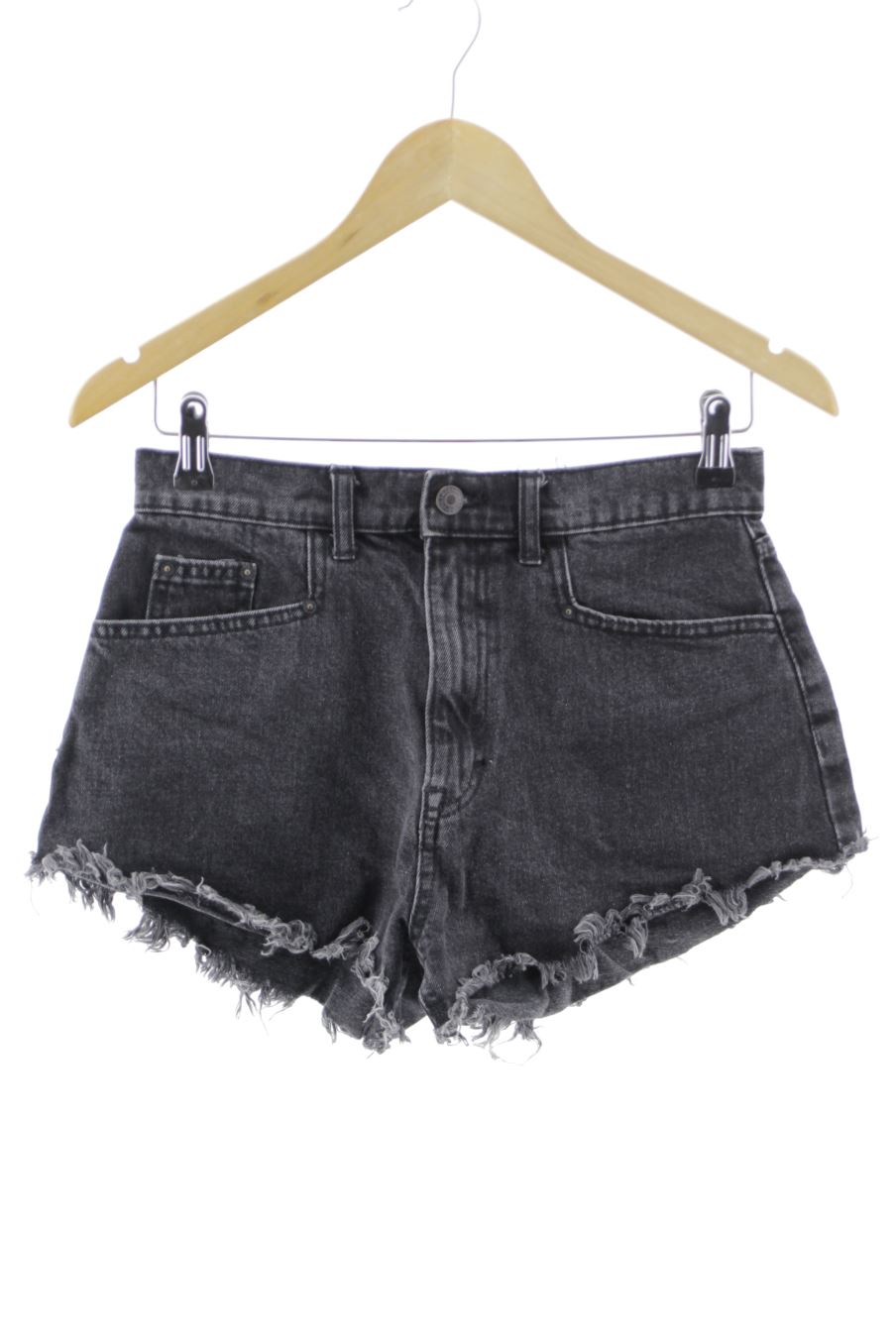 Shorts Pull & Bear de la taille 36, de couleur noir de denim