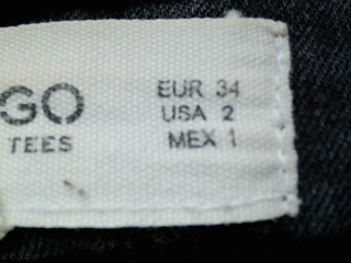 Vaqueros de Mango de la talla 34, de color gris de ropa vaquera
