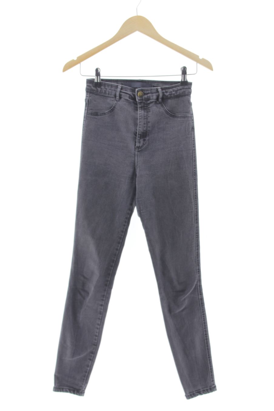 Vaquero de Zara de la talla 34, de color gris de ropa vaquera